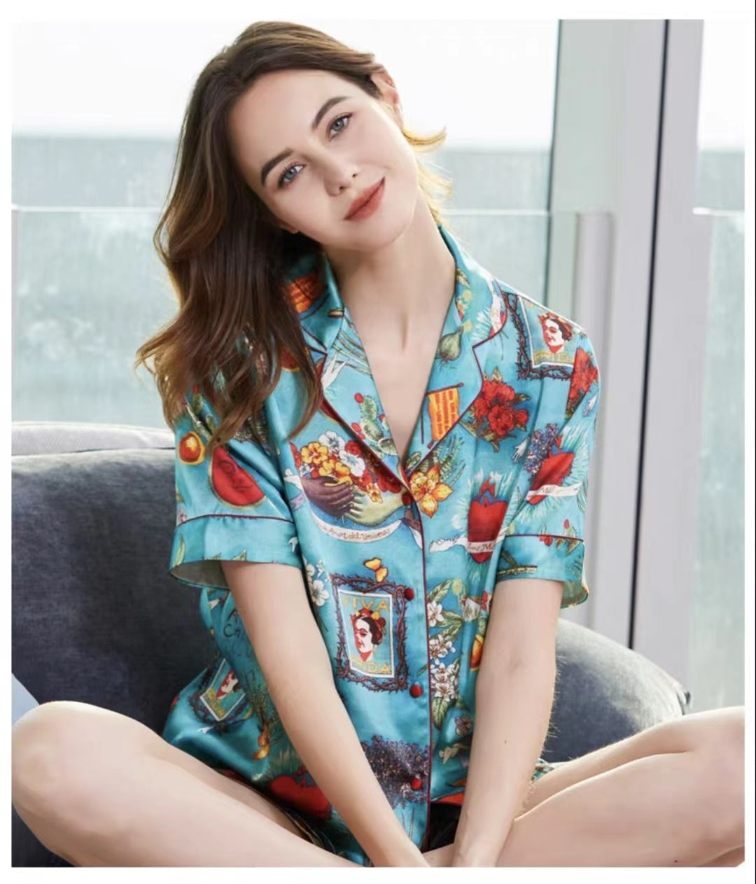Women's 19MM 100% Silk Pajamas Set