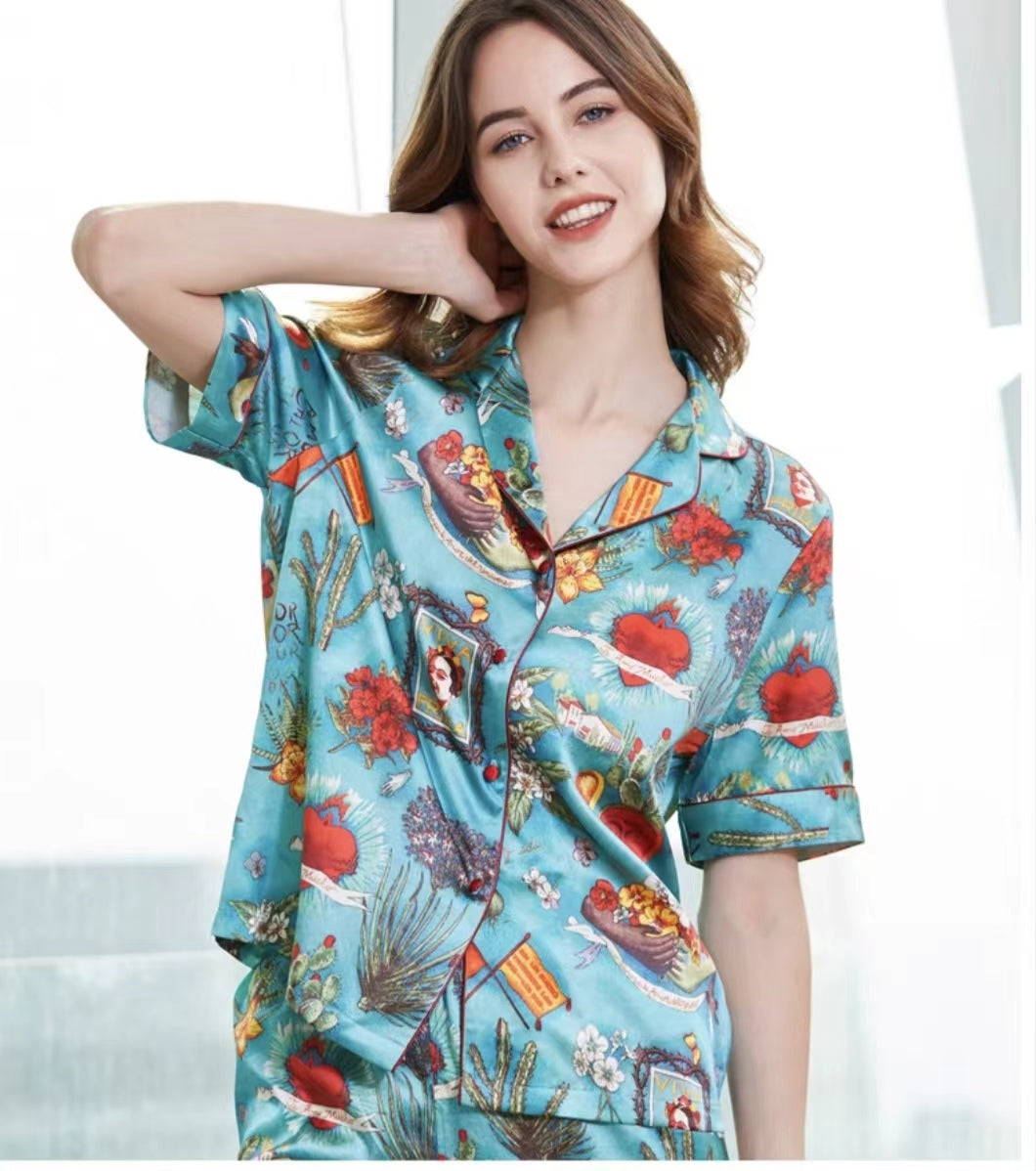 Women's 19MM 100% Silk Pajamas Set
