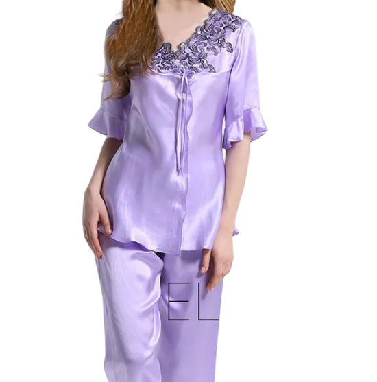 Women's 100% Silk Pajamas Set