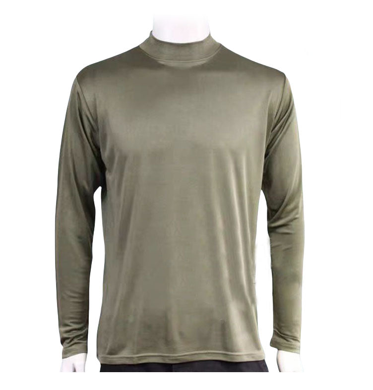 Mens 100% Silk Undershirt Half Neck Shirt