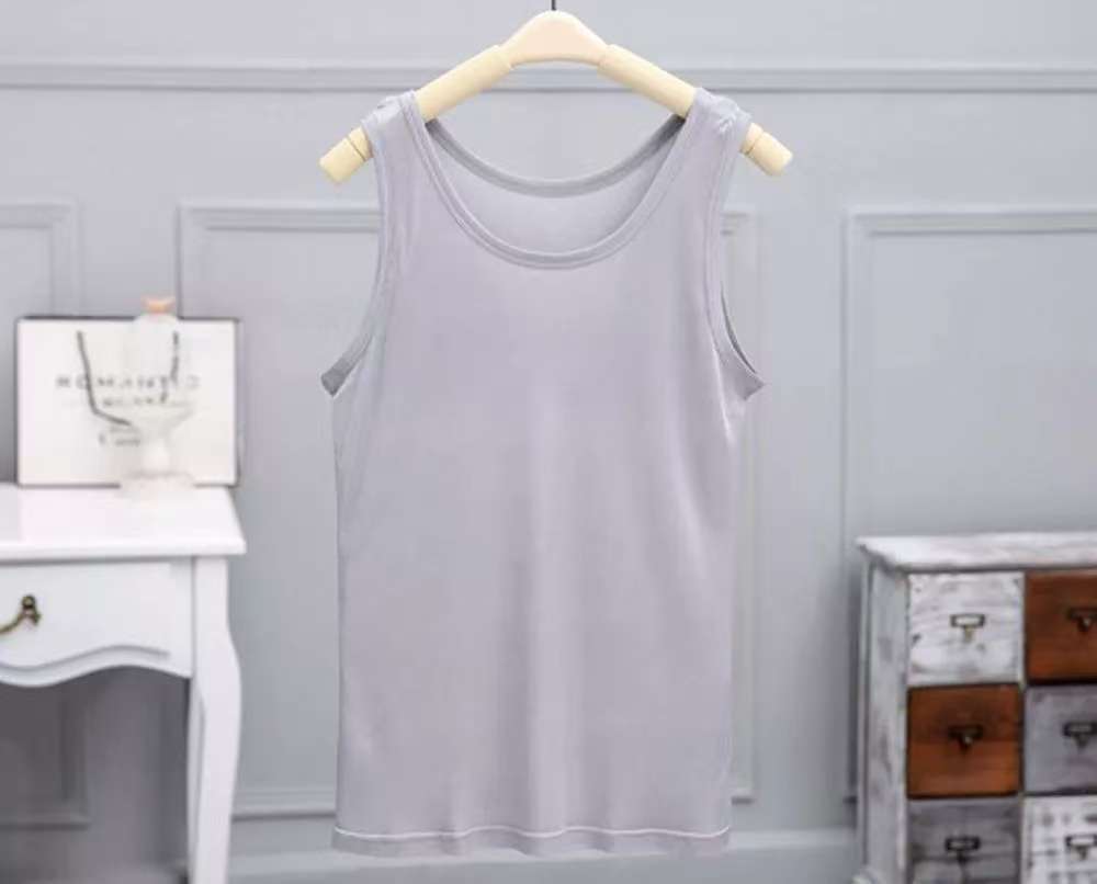 10 PCS Men's 100% Silk Tank Top