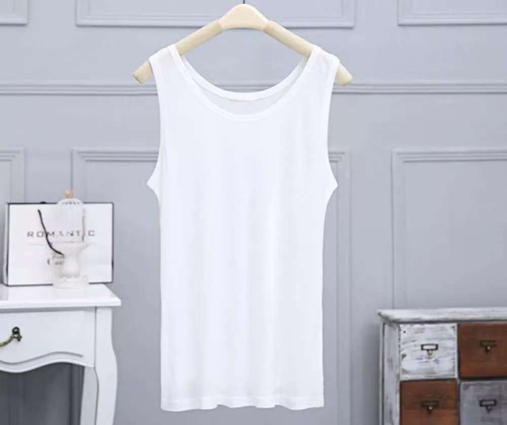 10 PCS Men's 100% Silk Tank Top