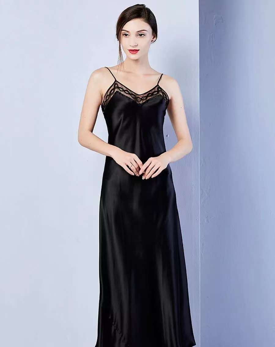 Women's 100% Pure Mulberry Silk Chemise