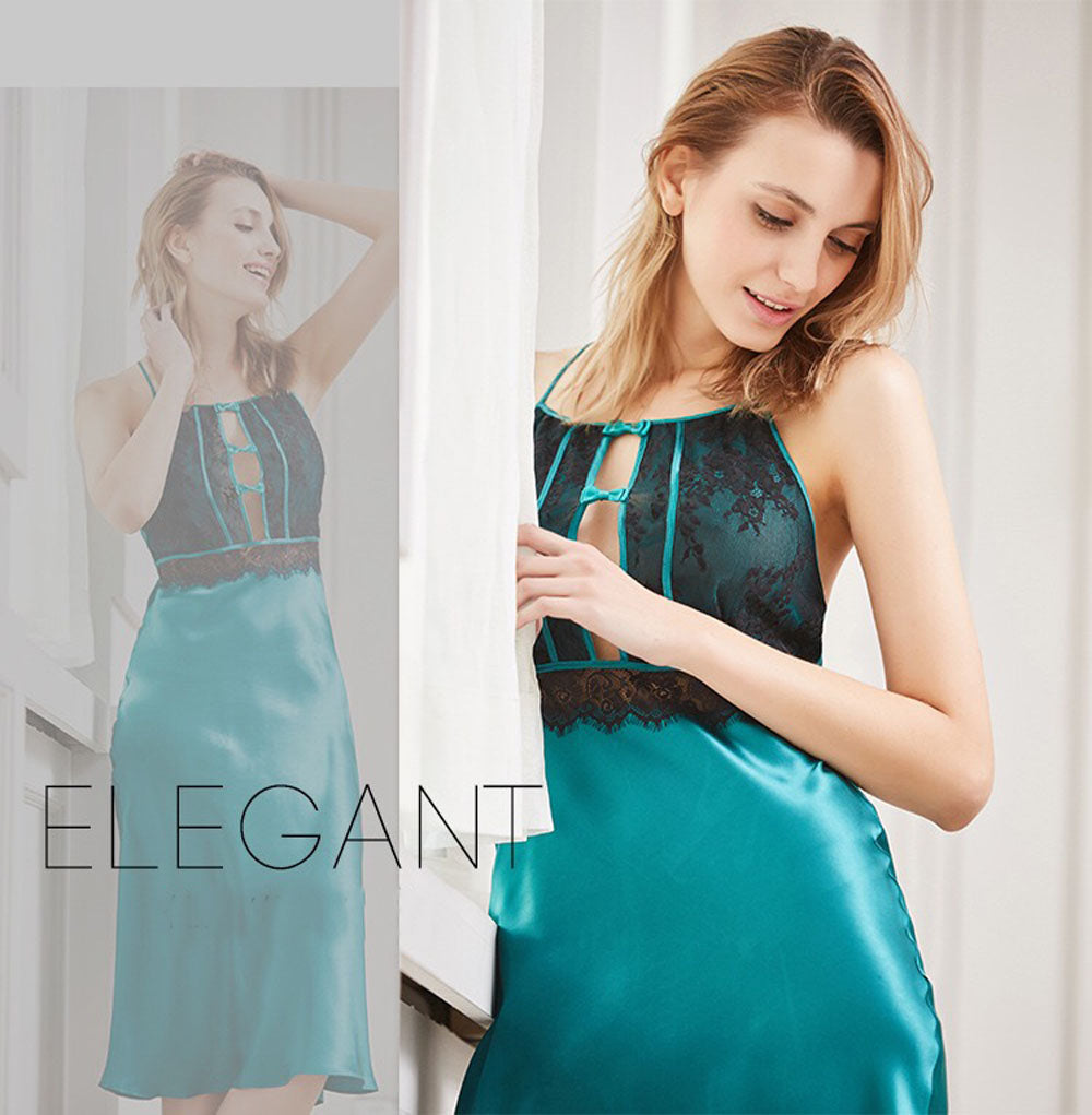Women's 100% Silk Chemise Nightgown