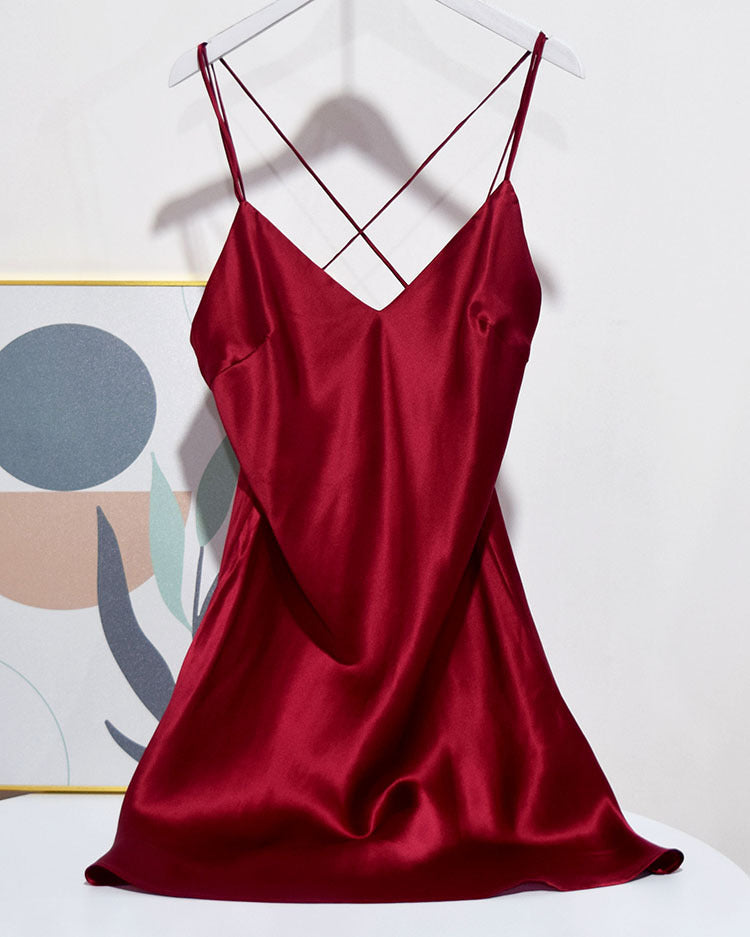 Women's 100% Silk Chemise Silk Sleepwear