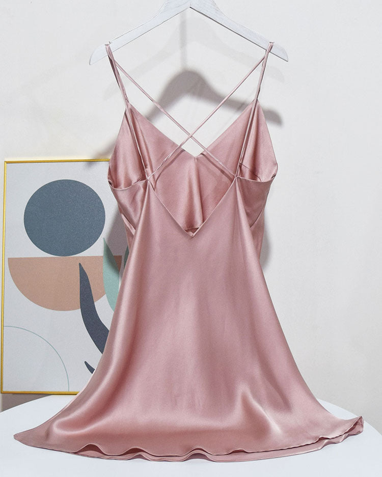 Women's 100% Silk Chemise Silk Sleepwear