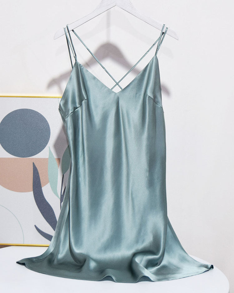 Women's 100% Silk Chemise Silk Sleepwear