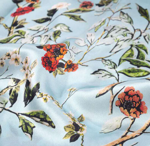Women's 100% Silk Pajamas Set Print Silk Sleepwear