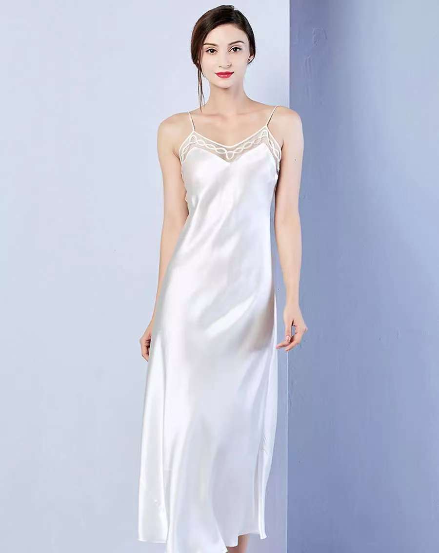 Women's 100% Pure Mulberry Silk Chemise