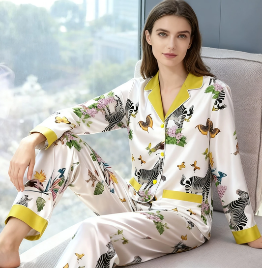 Women's 100% Silk Pajamas Set