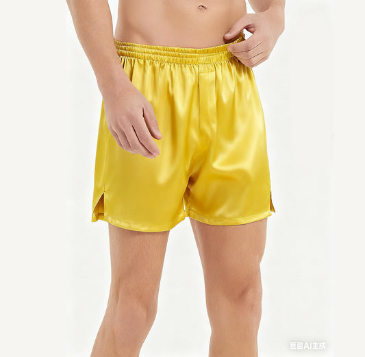 Men's 100% Silk Boxer Shorts
