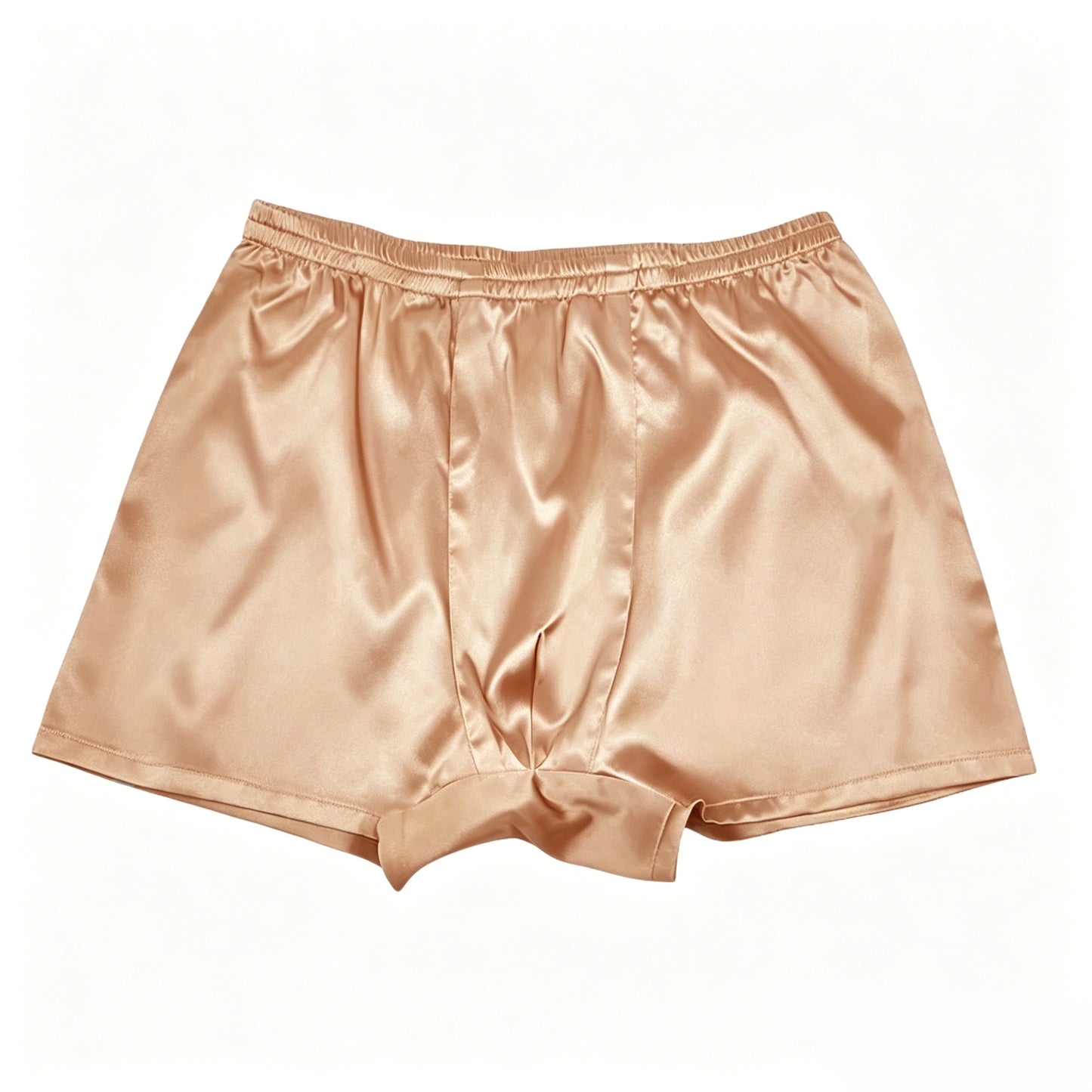 Men’s 19 Momme Stretch Silk Boxer Briefs with Elastic Waistband
