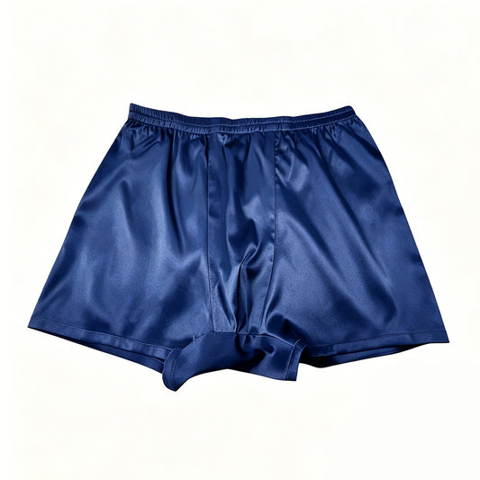 Men’s 19 Momme Stretch Silk Boxer Briefs with Elastic Waistband