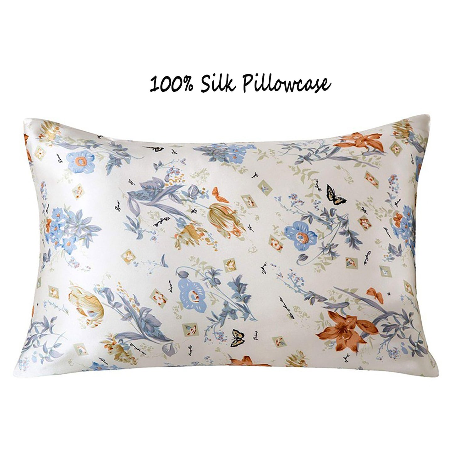 2 Pcs Silk Printed Pillowcases