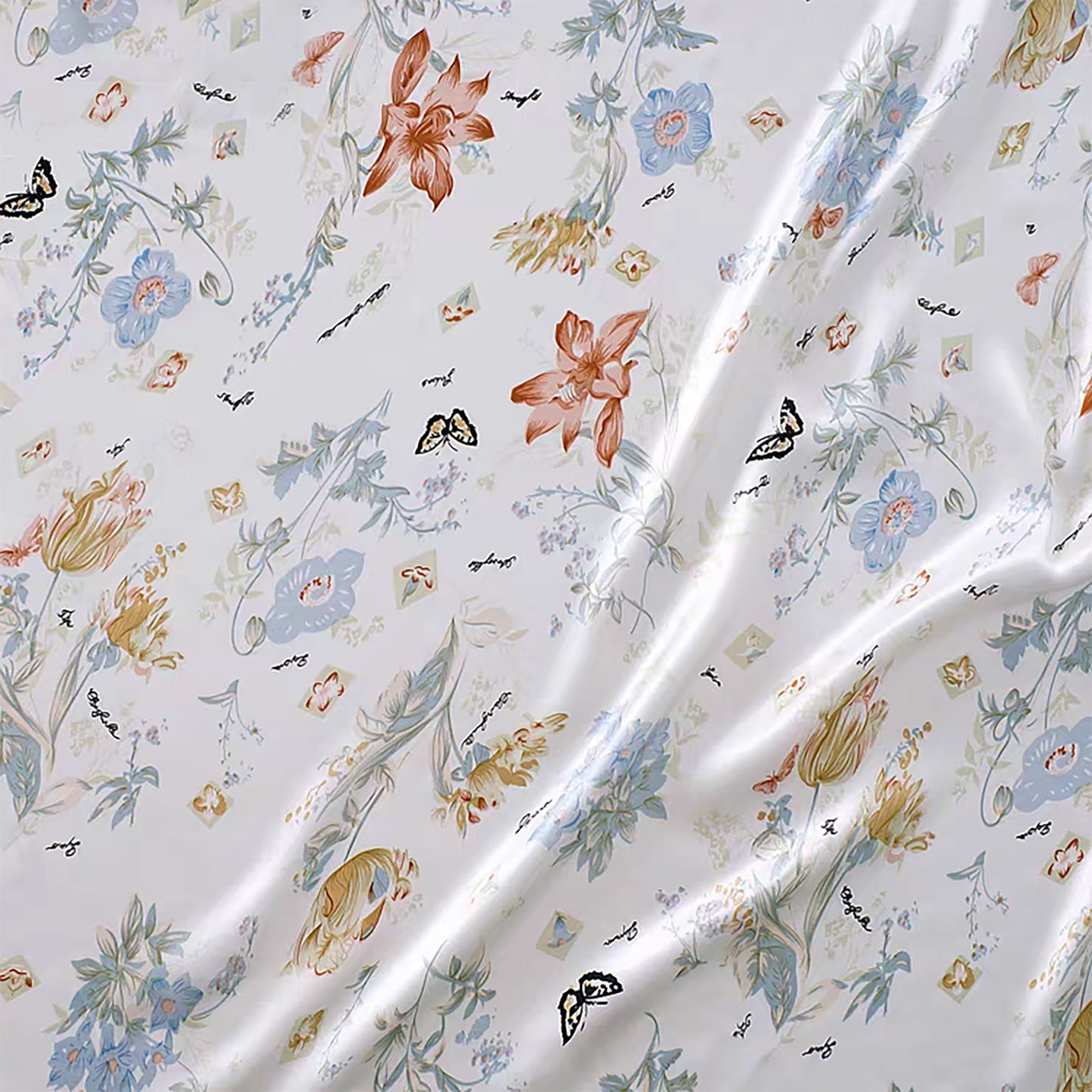 2 Pcs Silk Printed Pillowcases