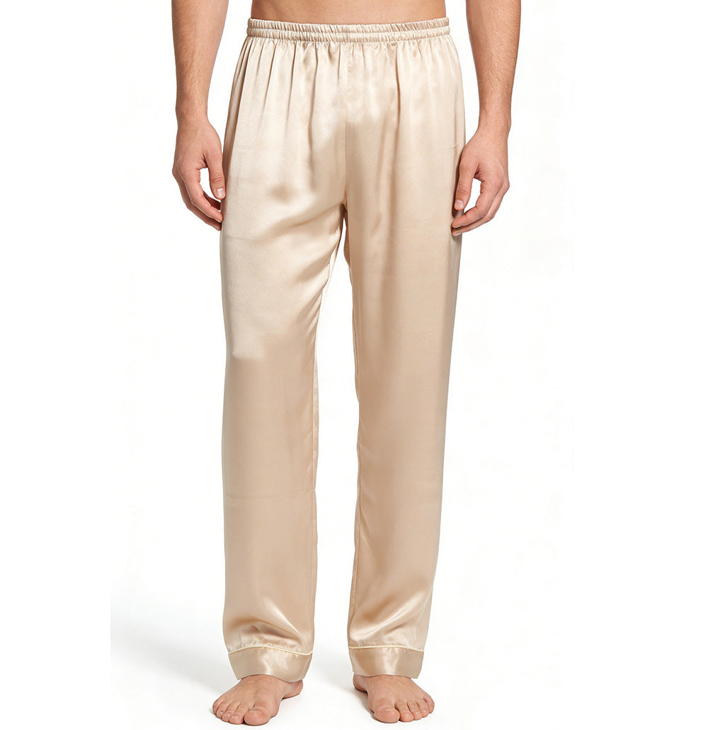 Men's 100% Silk Pajama Pants 19MM