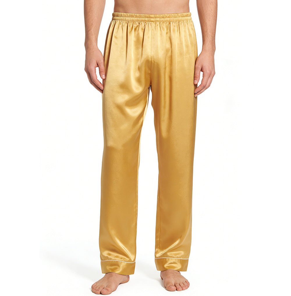 Men's 100% Silk Pajama Pants 19MM