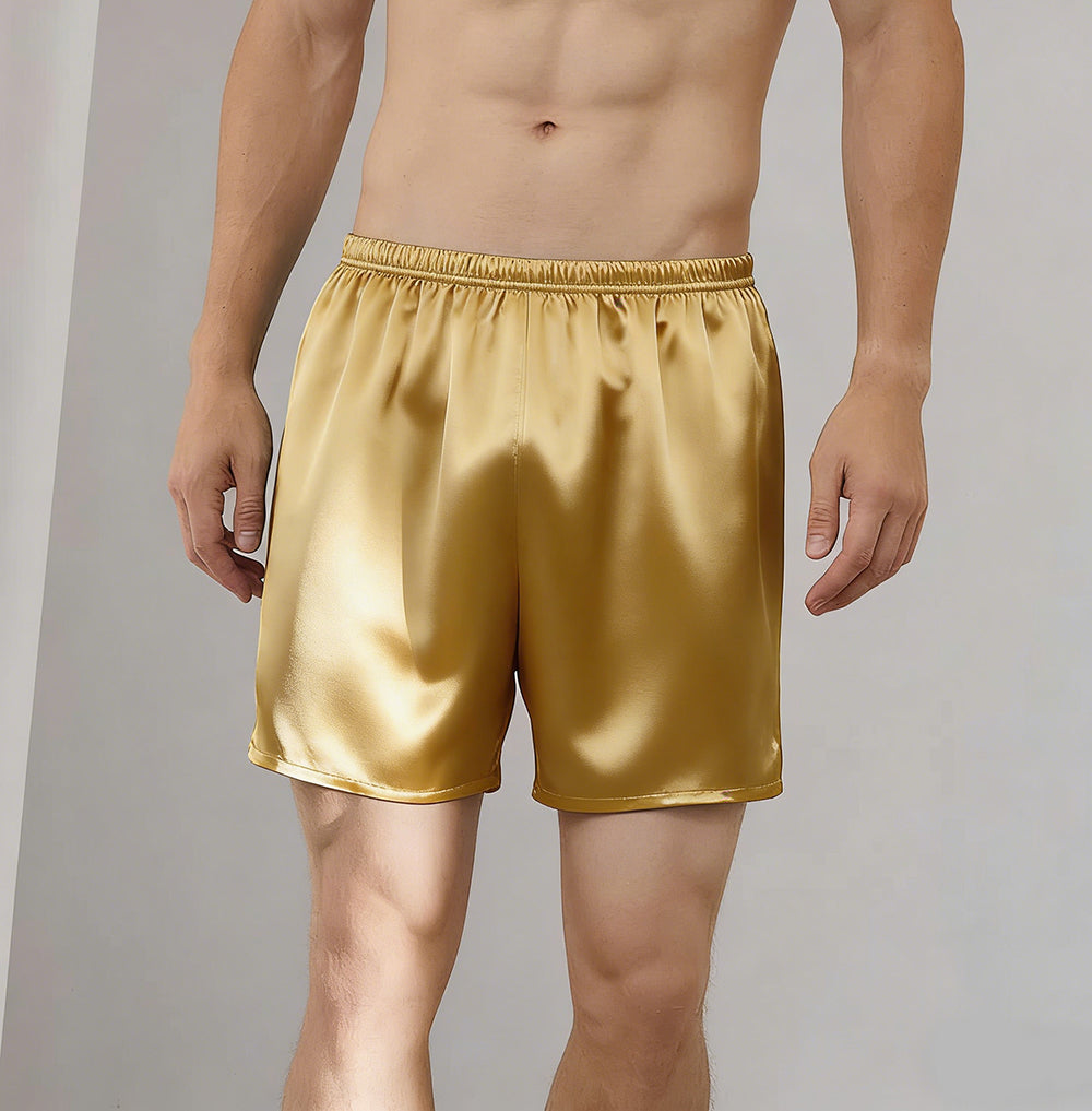Men's 100% Silk Boxer Shorts