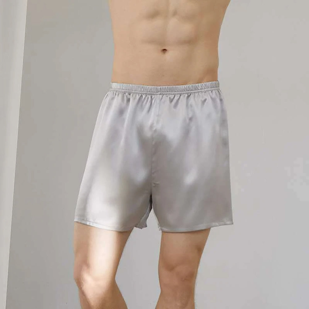 Men's 100% Silk Boxer Shorts