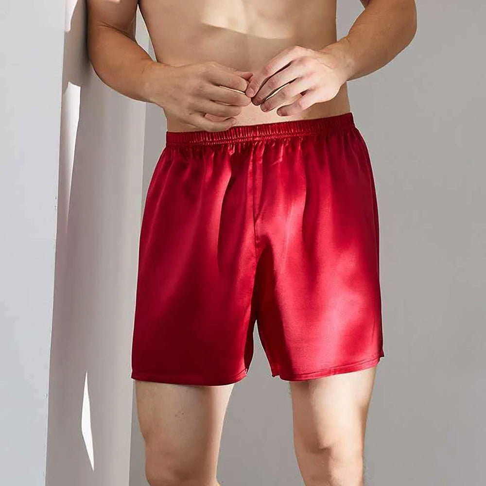 Men's 100% Silk Boxer Shorts