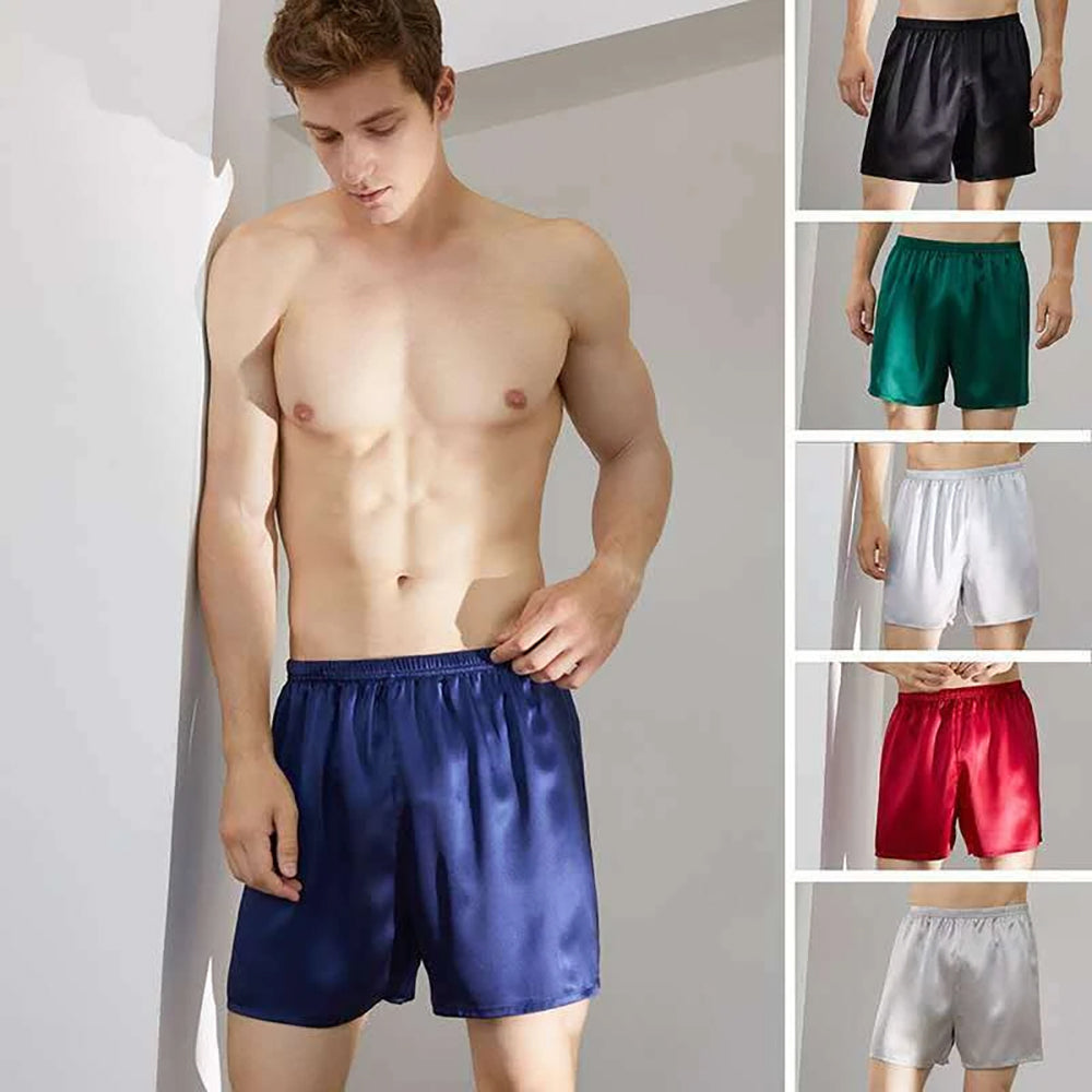 Men's 100% Silk Boxer Shorts