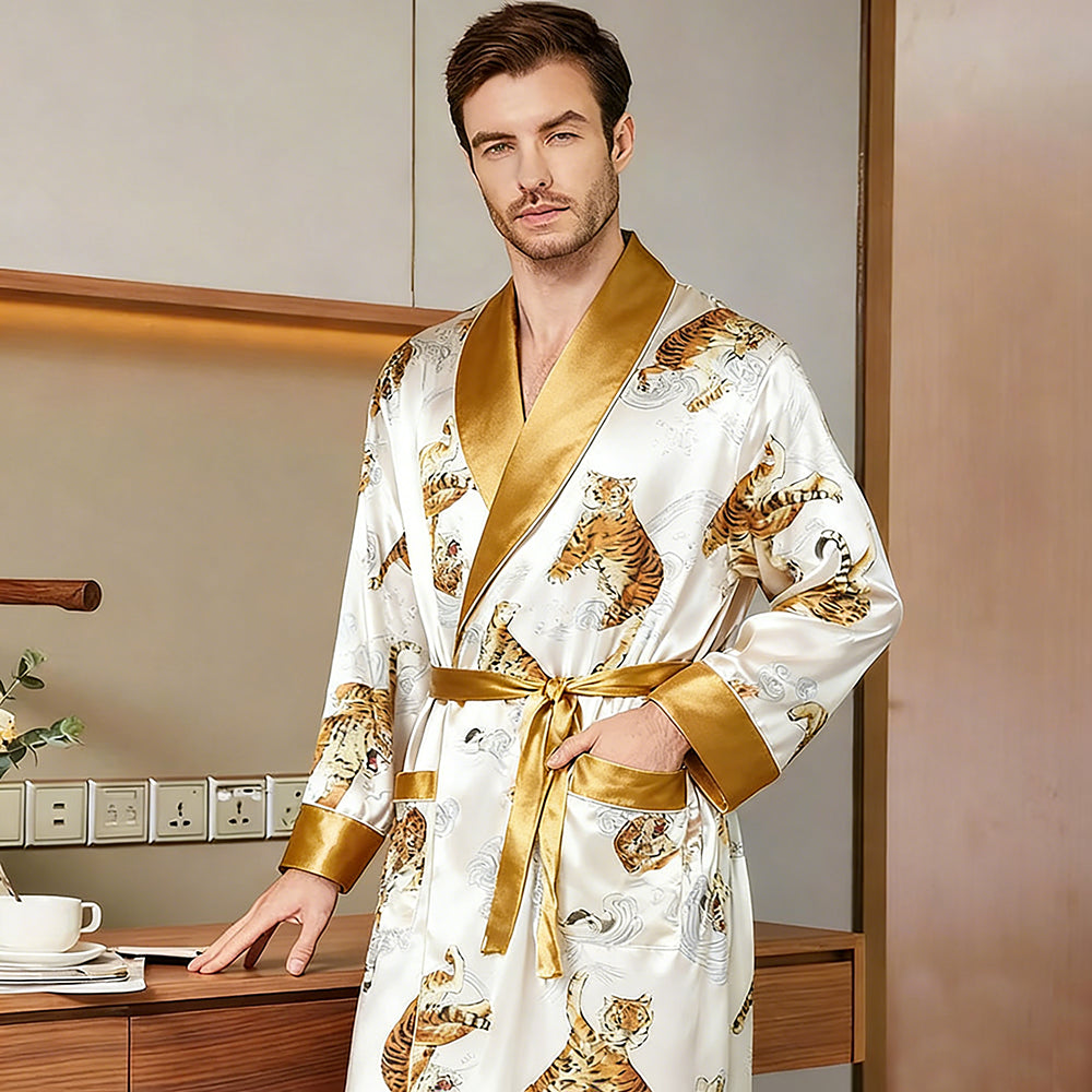 100% Mulberry Silk Robe