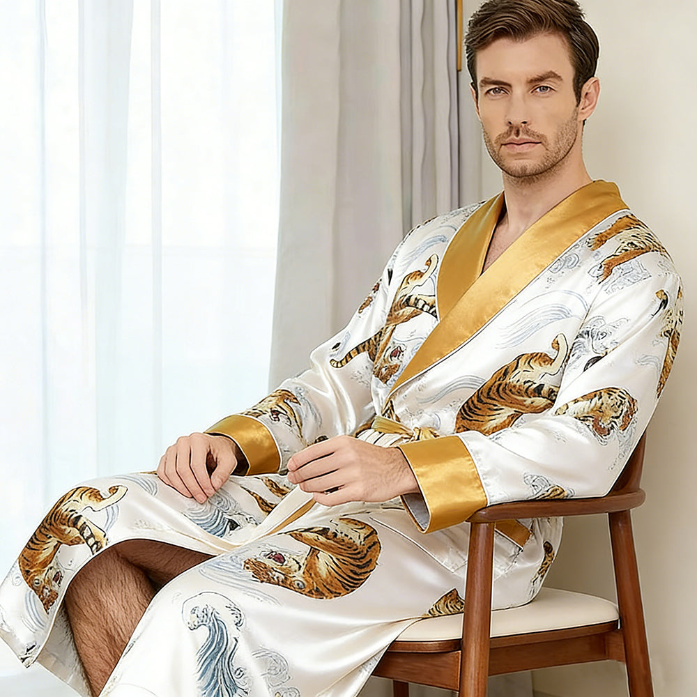 100% Mulberry Silk Robe